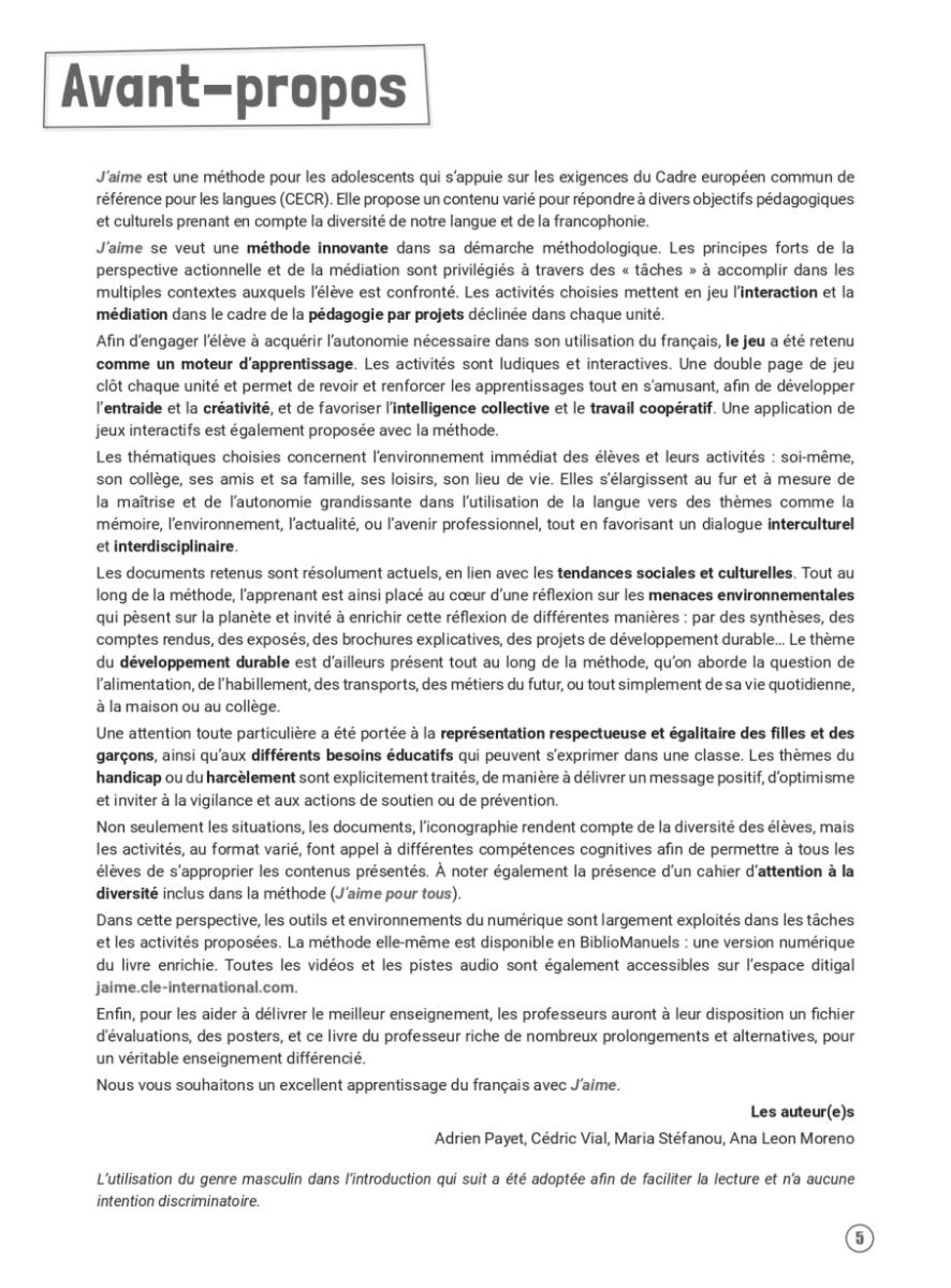 J'aime 1 A1 Guide Pedagogique