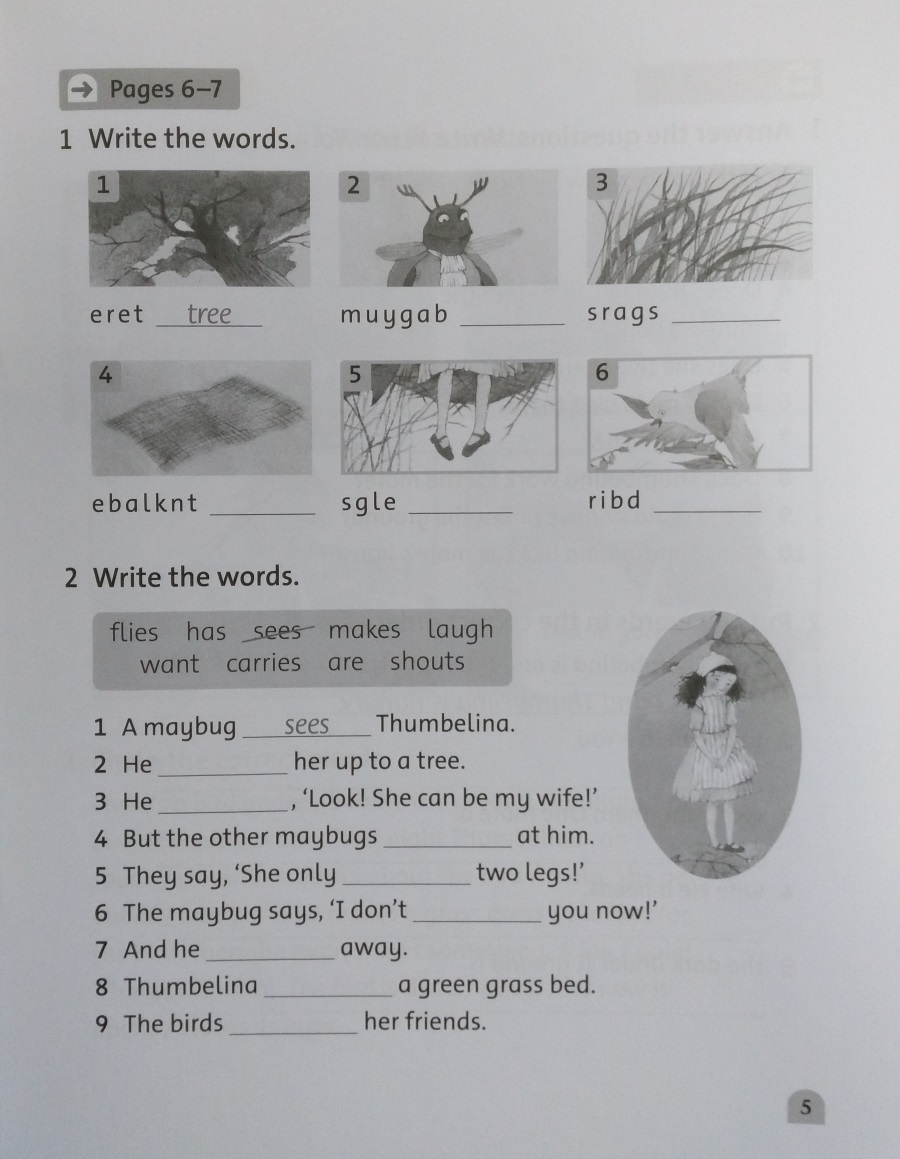 Classic Tales Level 2 Thumbelina Activity Book and Play