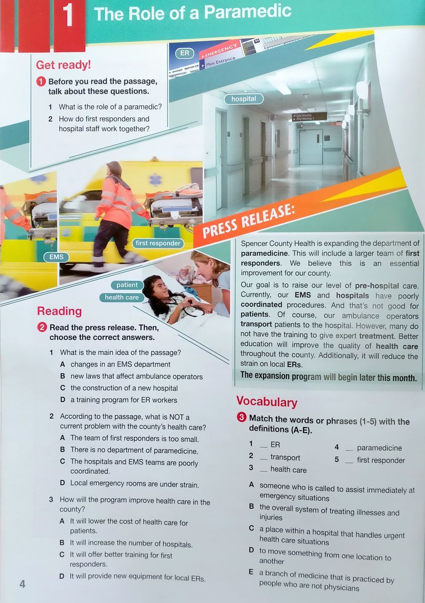 Career Paths Paramedics Teacher's Guide, Student's Book with Digibook and Online Audio