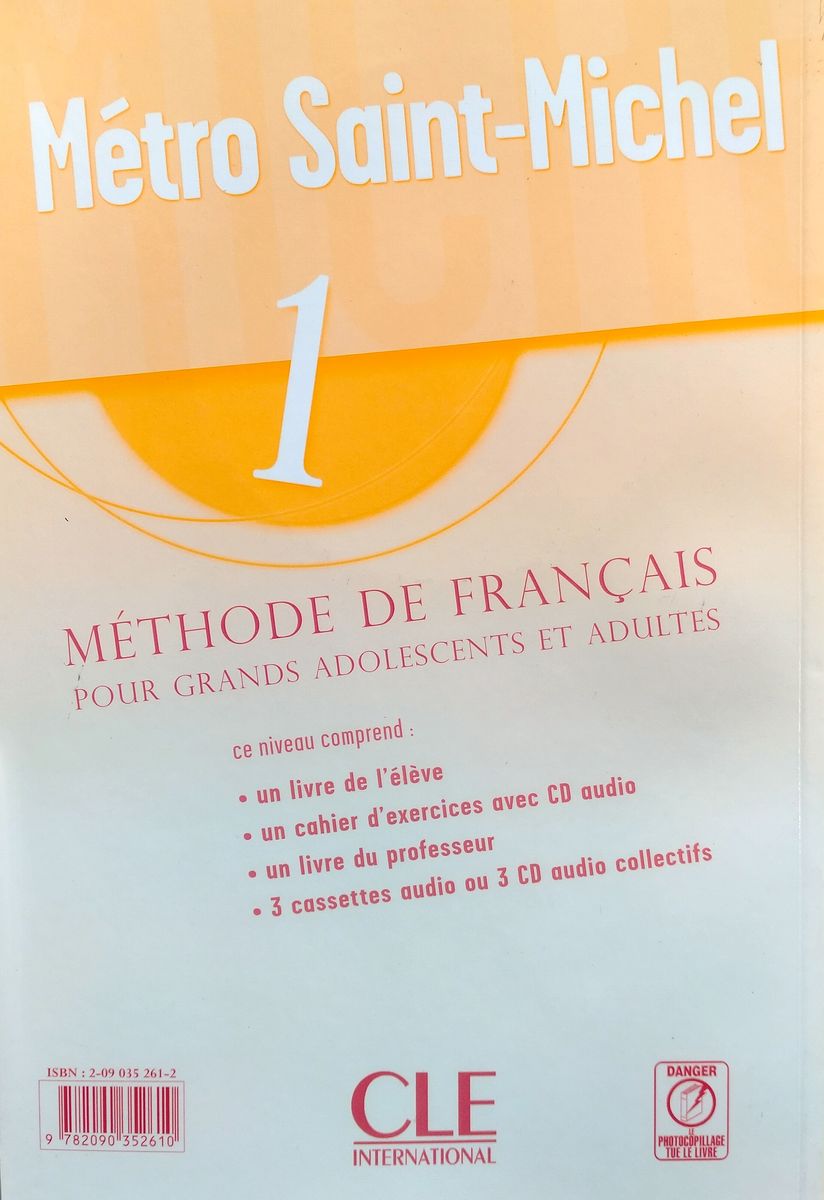 Metro Saint Michel 1 Cahier d'exercices + CD audio