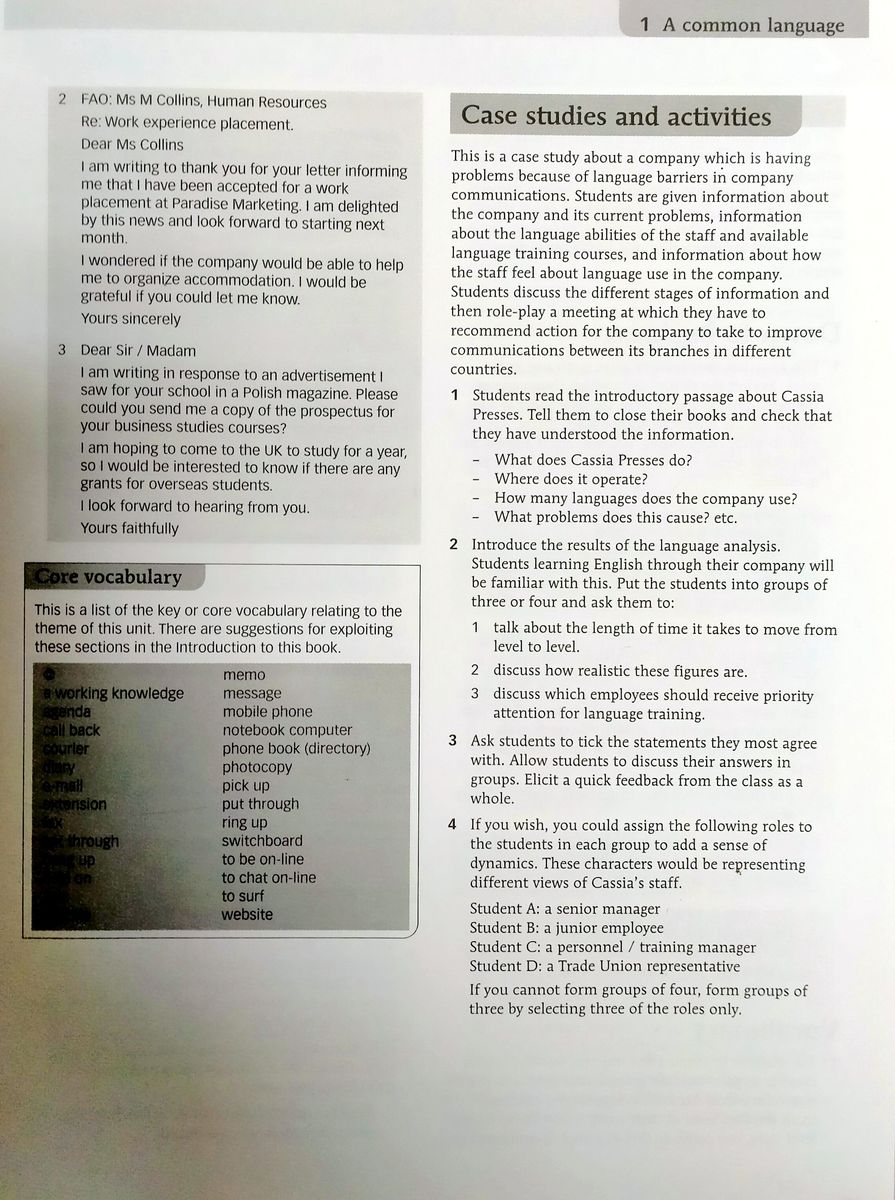 Head for Business Intermediate Teacher's Book