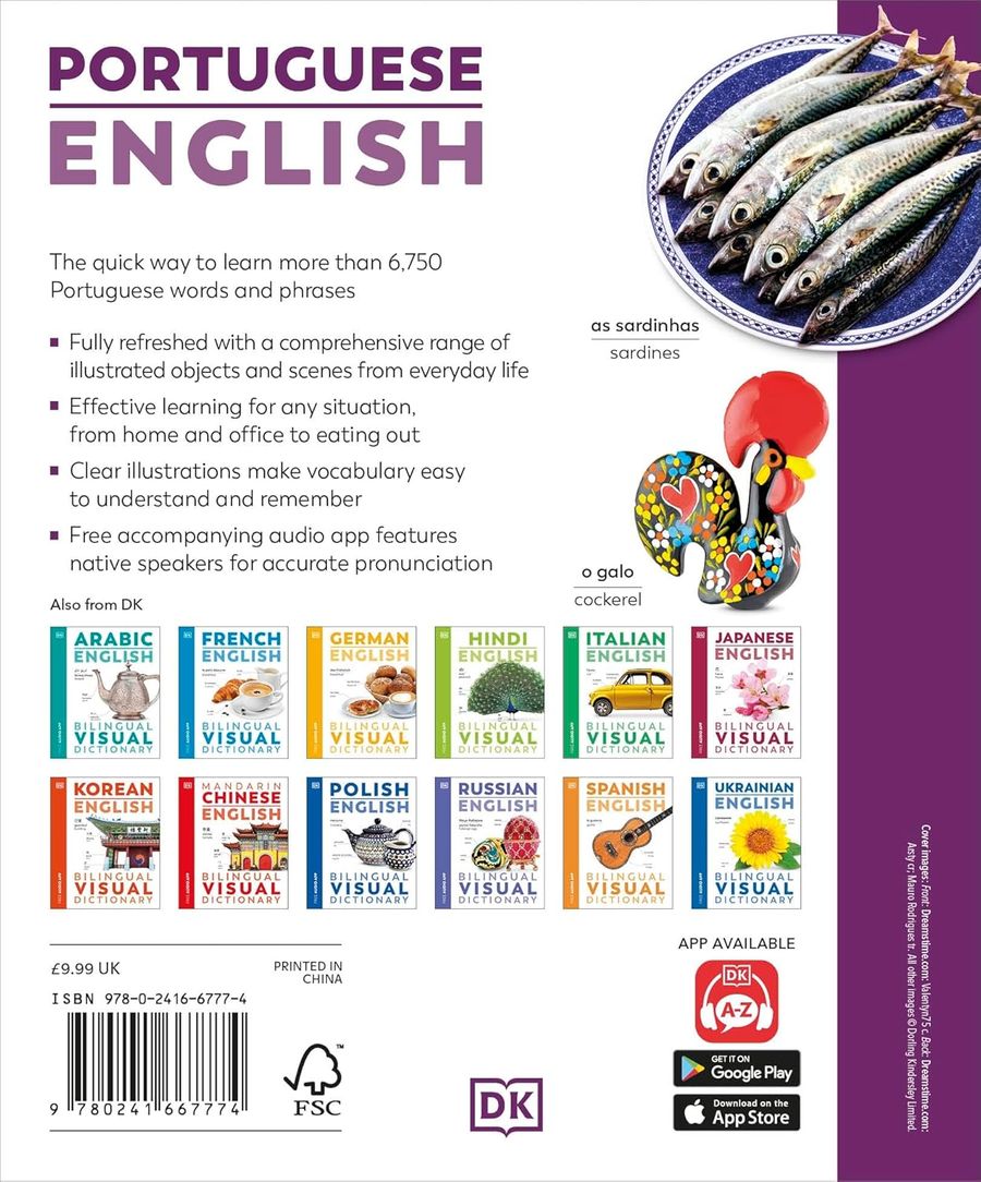 Portuguese-English Bilingual Visual Dictionary with Free Audio App