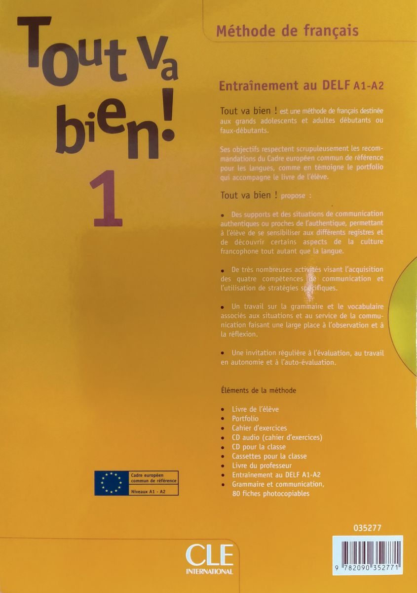 Tout va bien! 1 Cahier DELF A1-A2 + CD