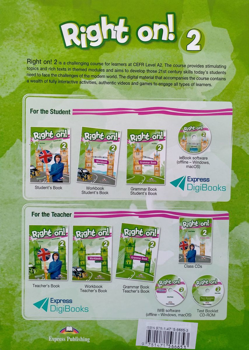 Right On! 2 Workbook (Teacher's) with Digibook