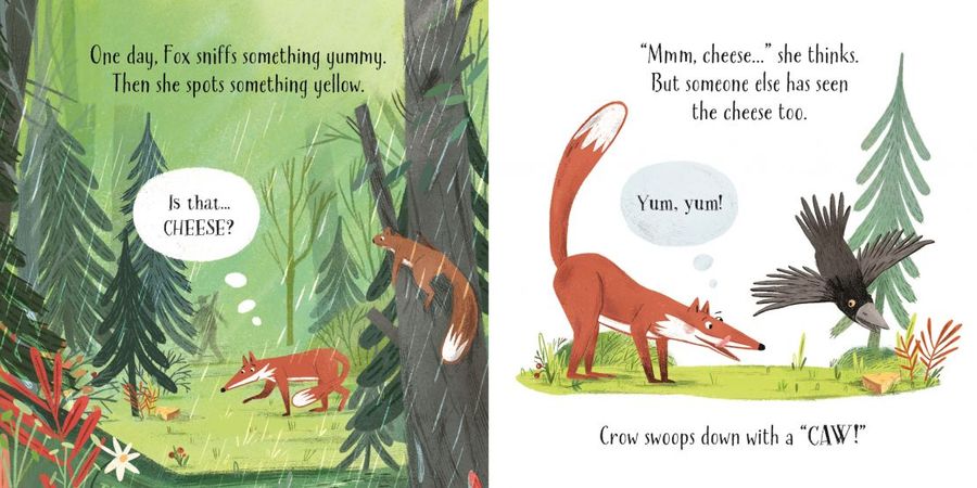 Usborne Little Board Books The Fox and the Crow