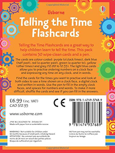 Usborne Telling the Time Flashcards