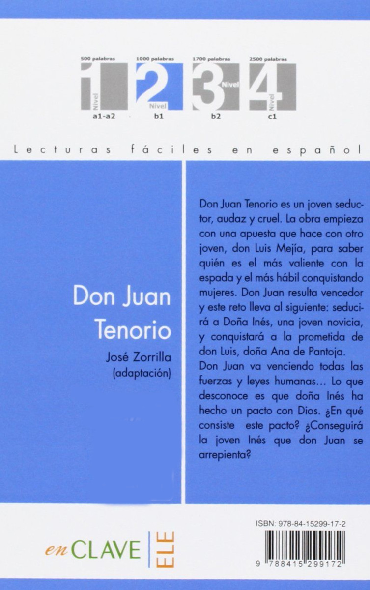 Lecturas faciles en espanol 2 Don Juan Tenorio