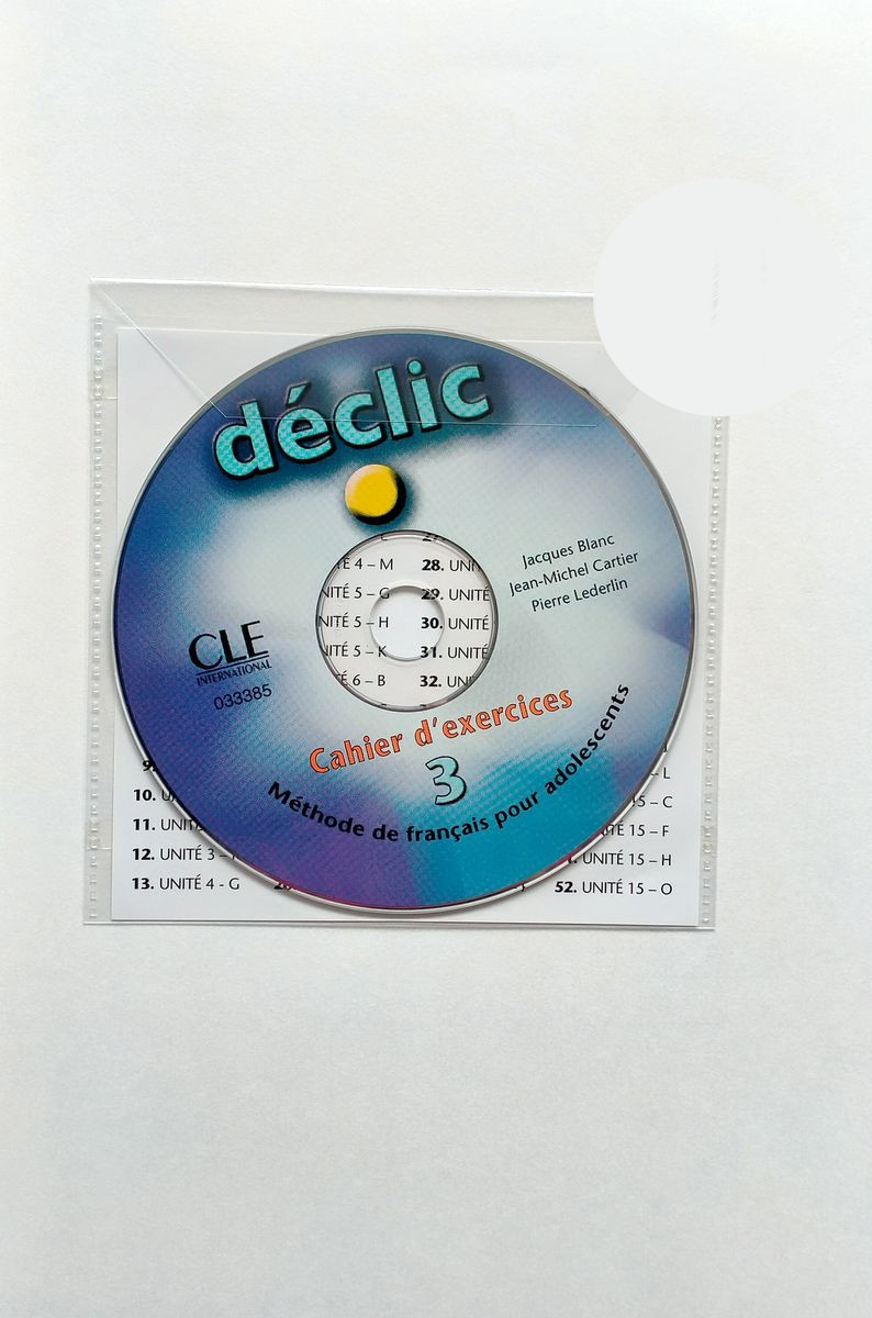 Declic 3 Cahier d'exercices + CD Audio