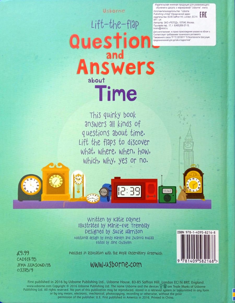 Lift-the-Flap Questions and Answers About Time