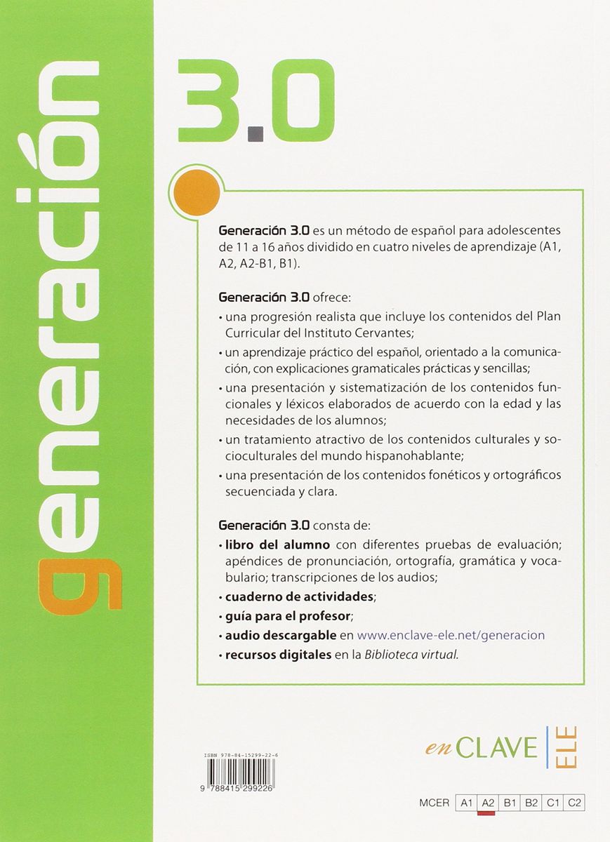 Generacion 3.0 A2 Libro del Alumno + Audio Descargable