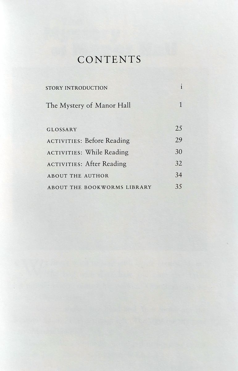 Oxford Bookworms Library  Starter The Mystery of Manor Hall with Audio Download (access card inside)