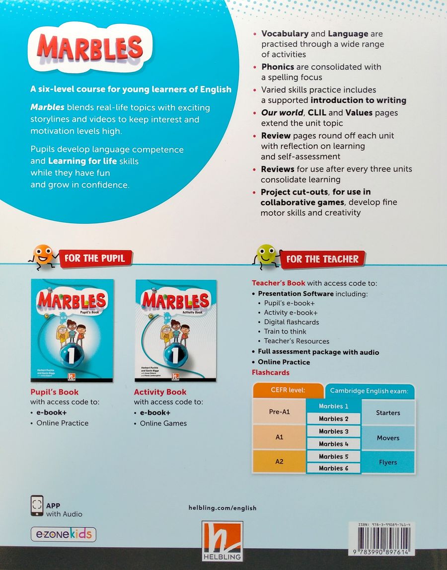 Marbles 1 Activity Book + app + e-zone
