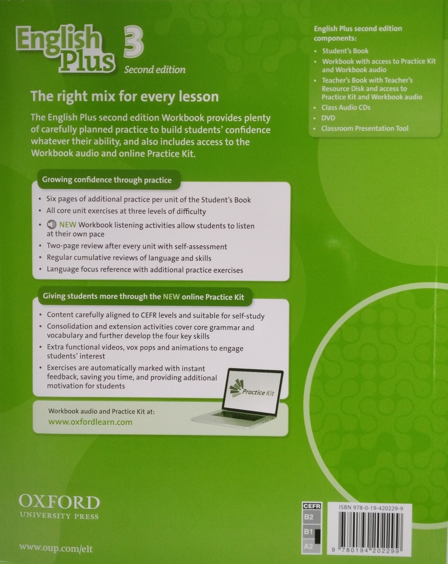 English Plus (2nd Edition) 3 Workbook with access to Practice Kit