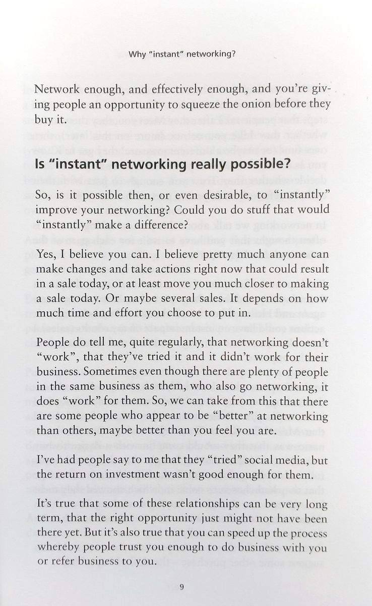Instant Networking The simple way to build your business network and see results in just 6 months