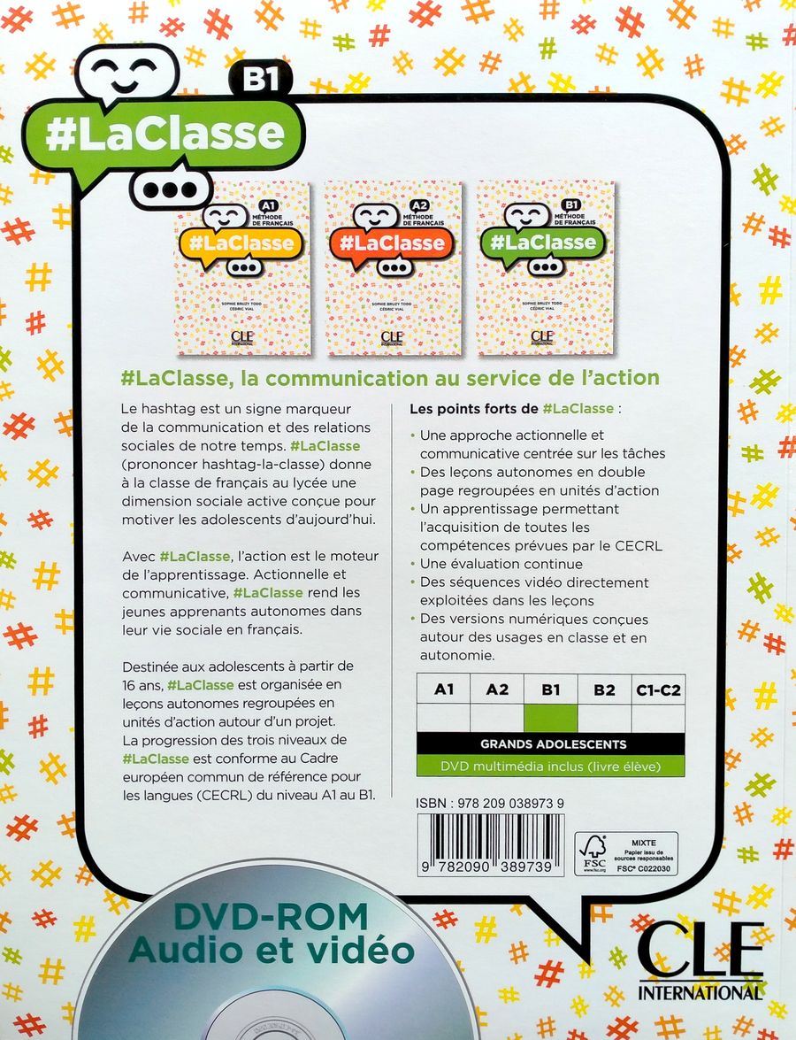 #LaClasse B1 Livre de l'eleve + DVD-ROM