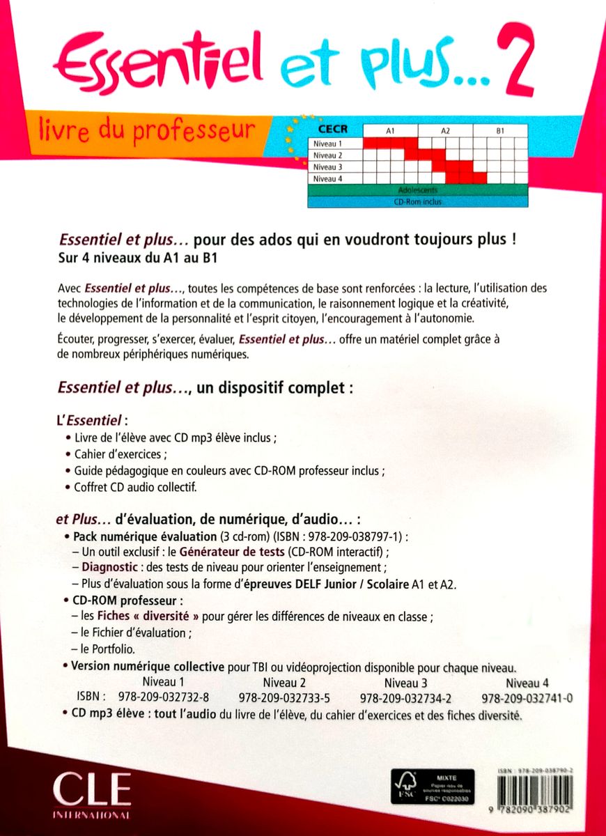 Essentiel et plus 2 Guide pedagogique + CD