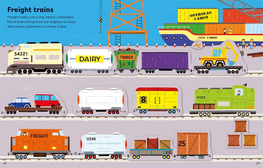 Usborne First Sticker Book Cars, Trains and Planes