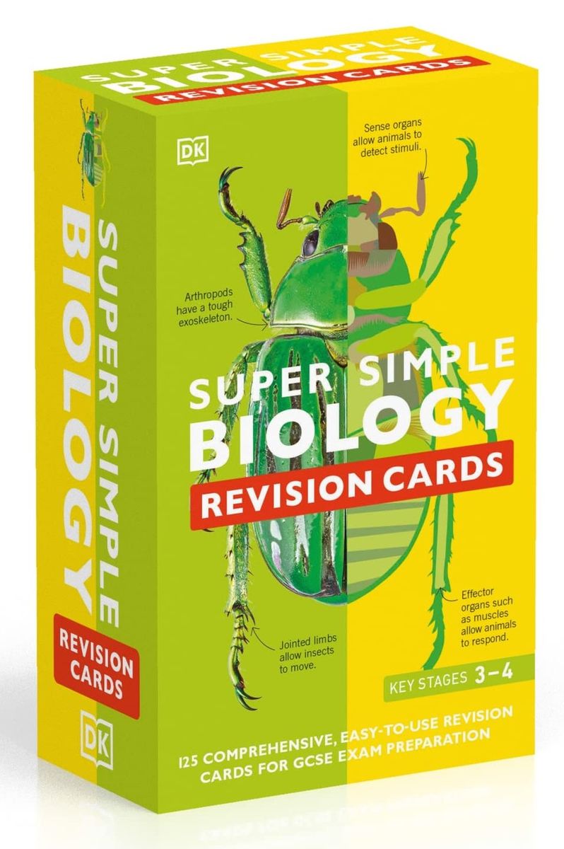 Super Simple Biology Revision Cards Key Stages 3 and 4: 125 Comprehensive, Easy-to-Use Revision Cards for GCSE Exam Preparation