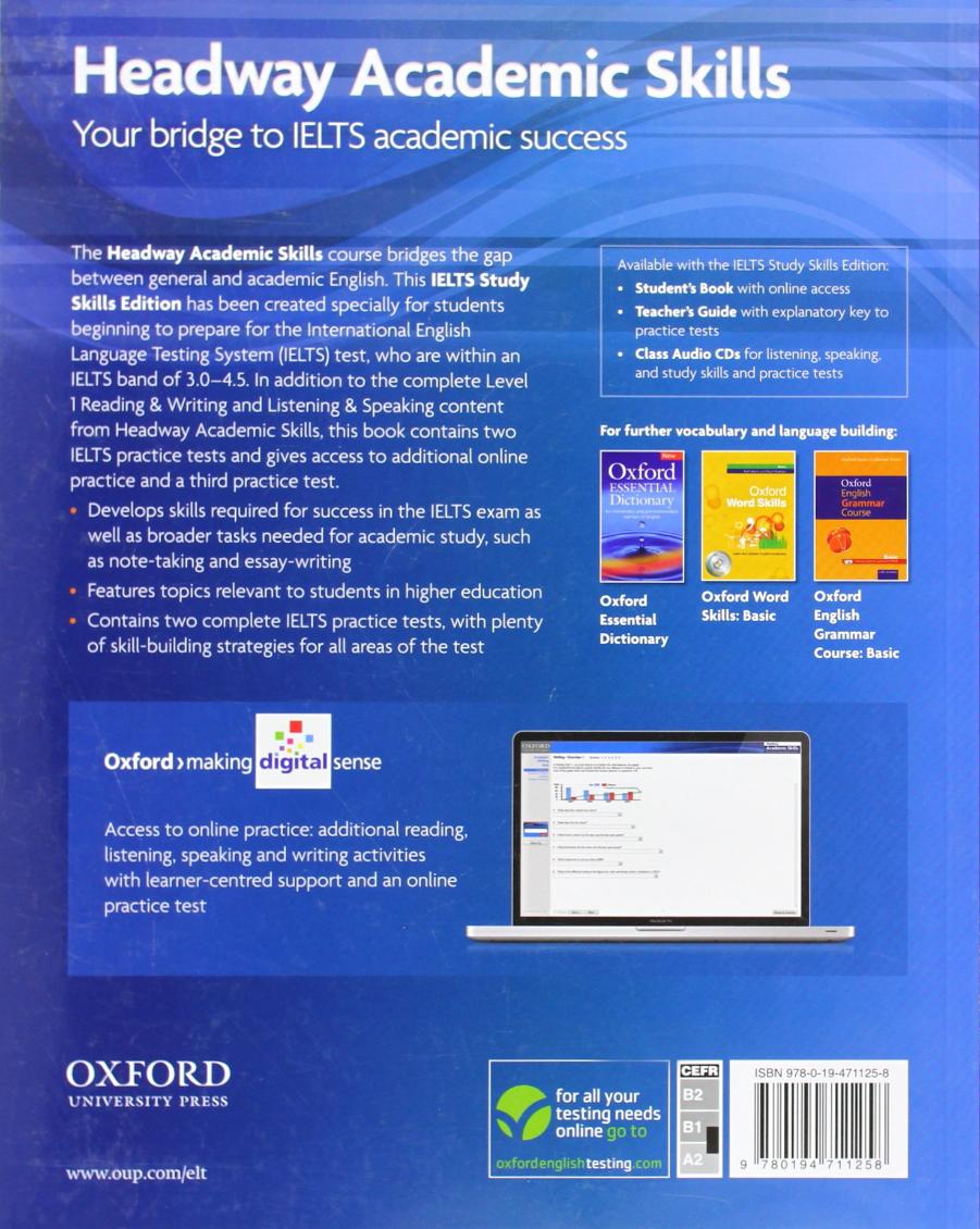 Headway Academic Skills IELTS Study Skills Edition 1 Student's Book with Online Practice