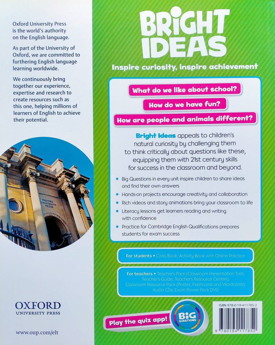 Bright Ideas 1 Class Book with App