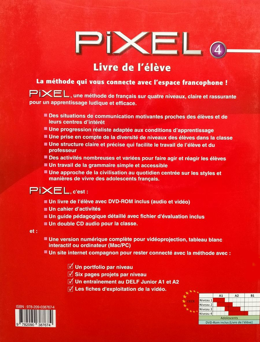 Pixel 4 Livre de l'eleve + DVD-ROM