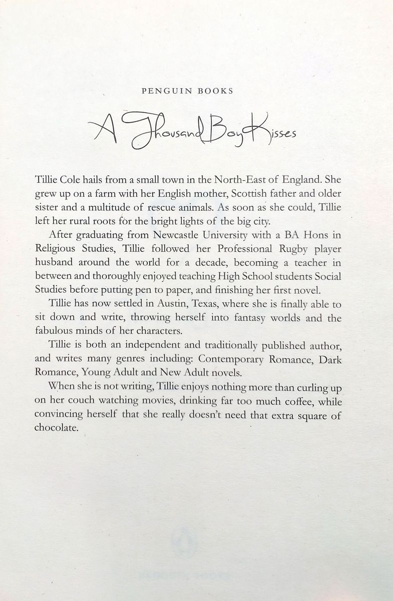 A Thousand Boy Kisses