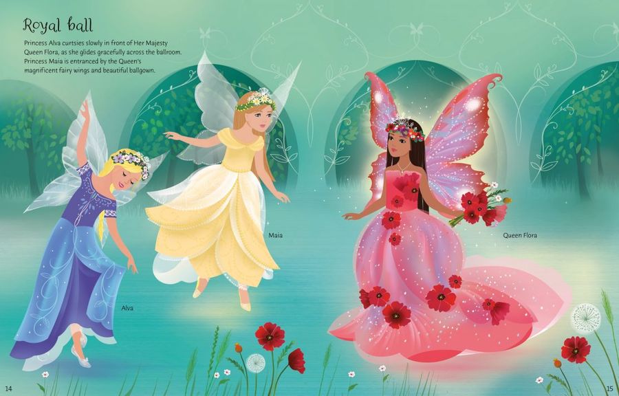 Usborne Sticker Dolly Dressing Fairy Princesses