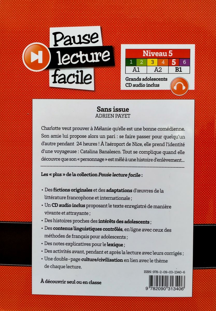 Pause Lecture Facile 5 Sans Issue + CD