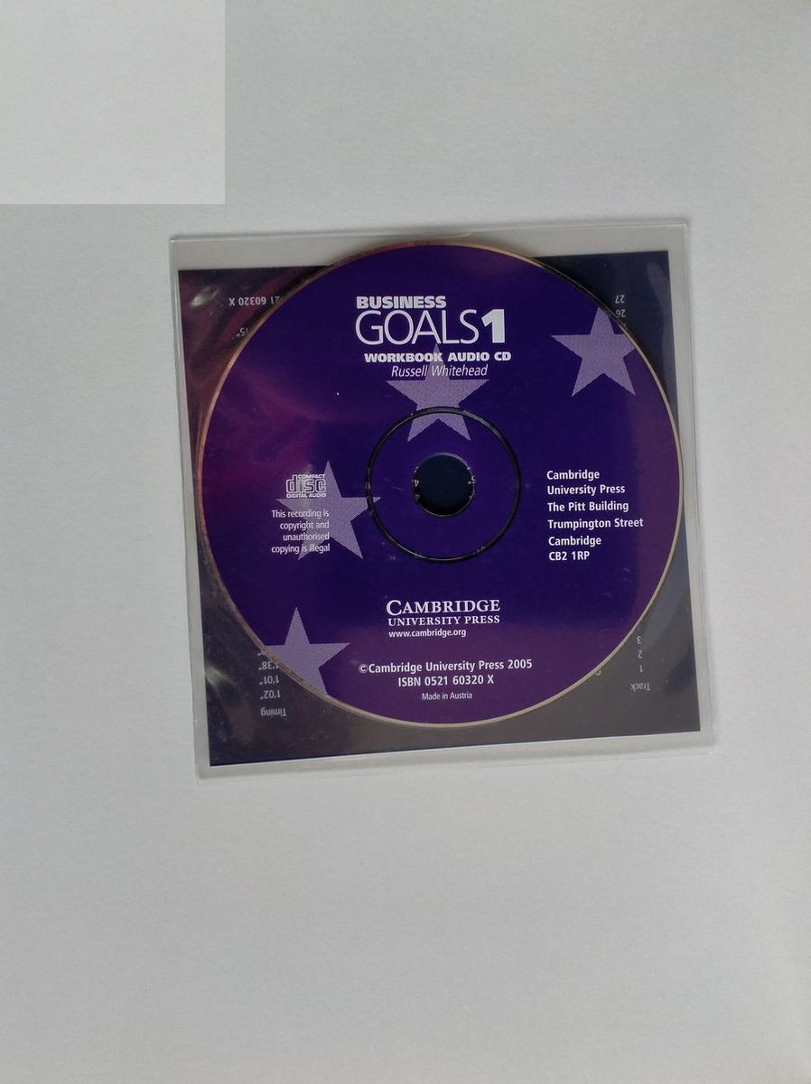 Business Goals 1 Workbook and Audio CD