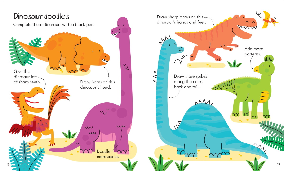 Little Children's Dinosaurs Activity Book