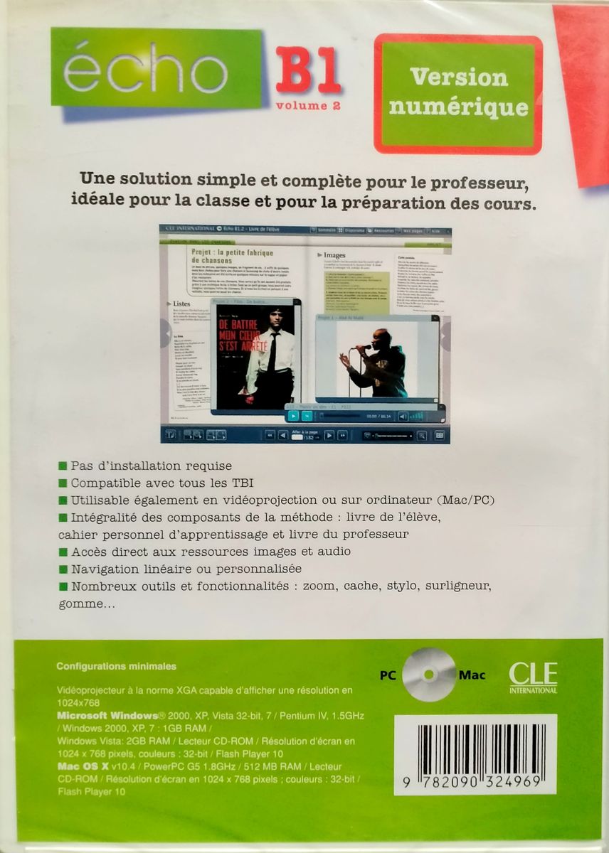 Echo Novelle edition B1.2 Version numerique CD pour TBI