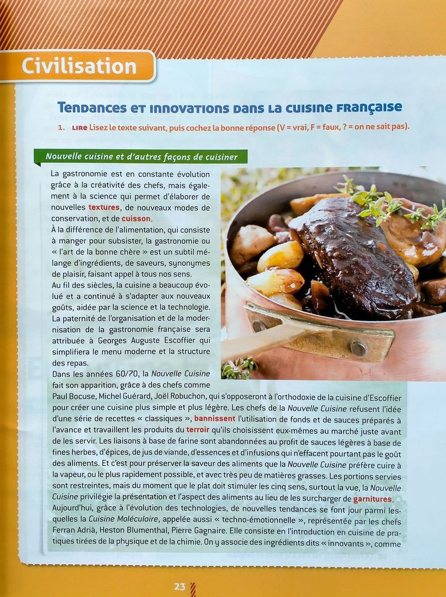 En cuisine et en salle B1-B2 Livre de l'eleve + DVD-ROM