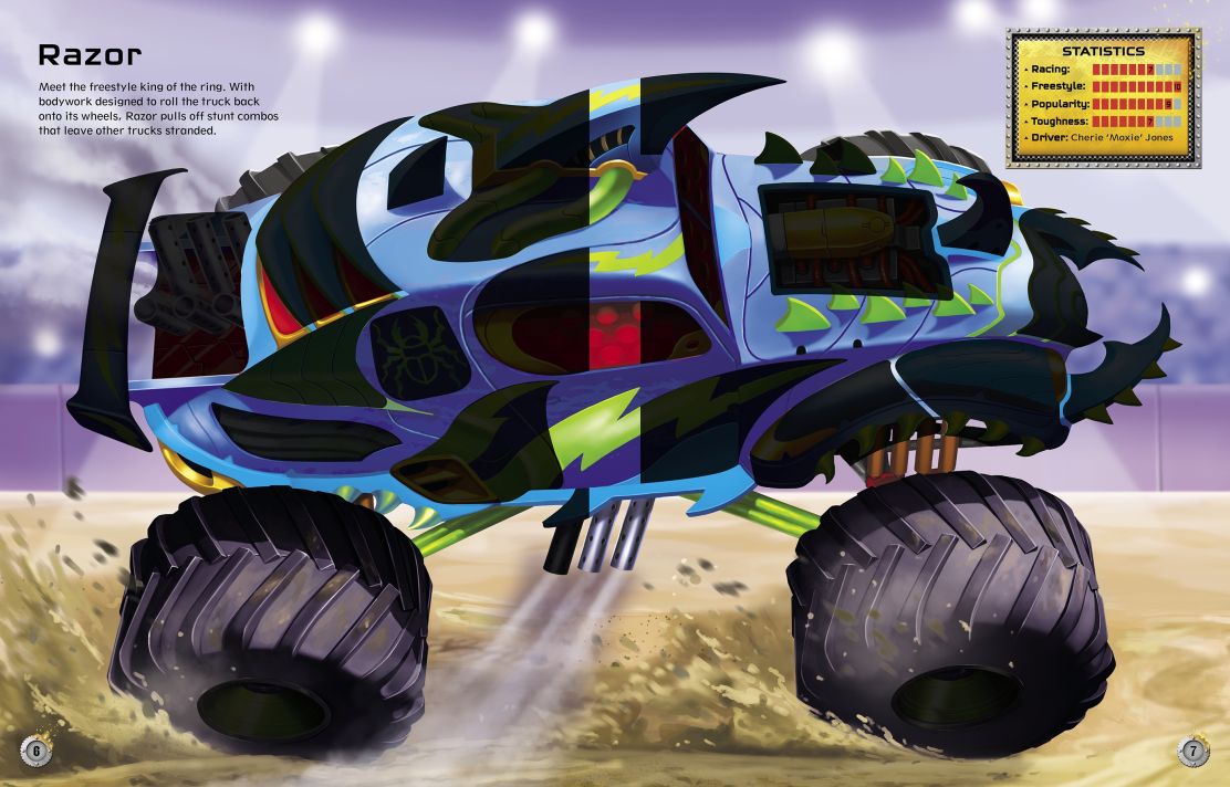 Usborne Build Your Own Monster Trucks Sticker Book