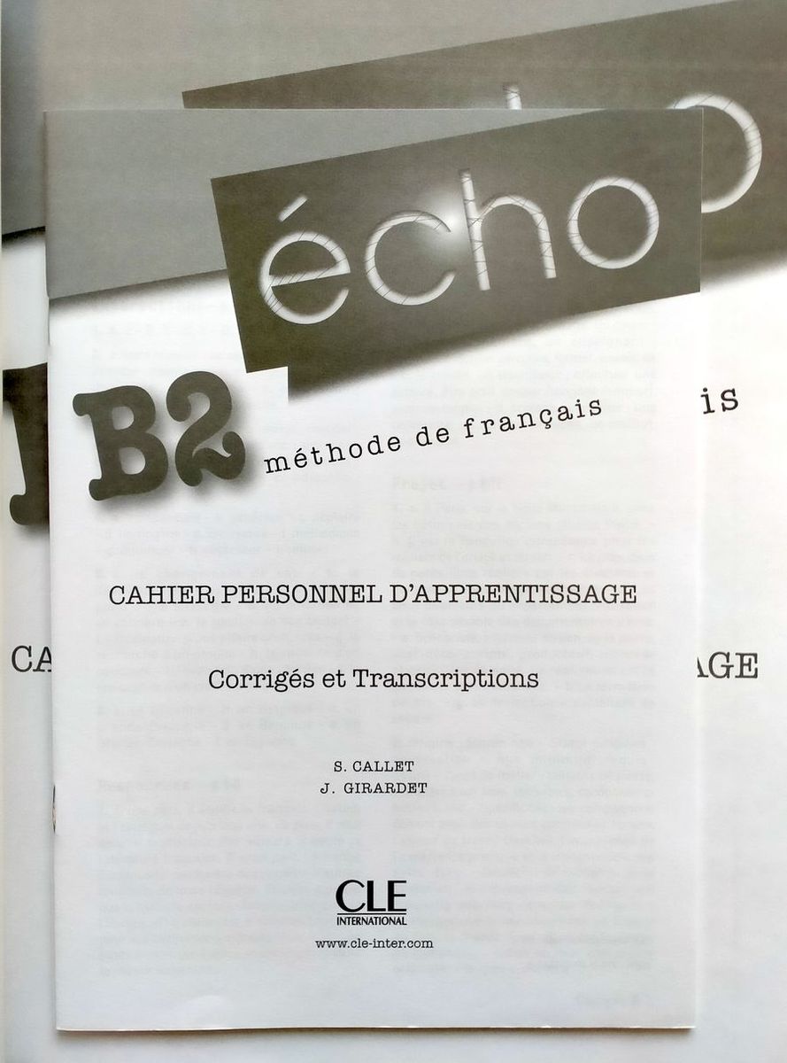 Echo Novelle edition B2 Cahier d'exercices + CD audio