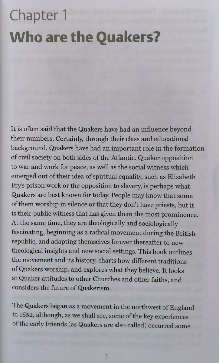 The Quakers: A Very Short Introduction