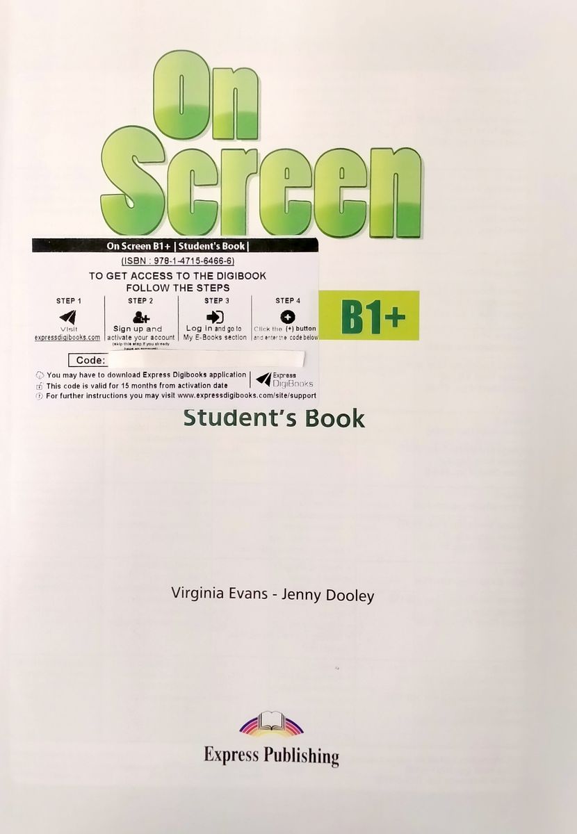 On Screen B1+ Student's Book with Digibook