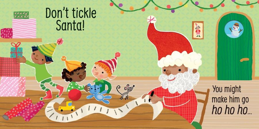 Usborne touchy-feely sound books Don't Tickle Santa