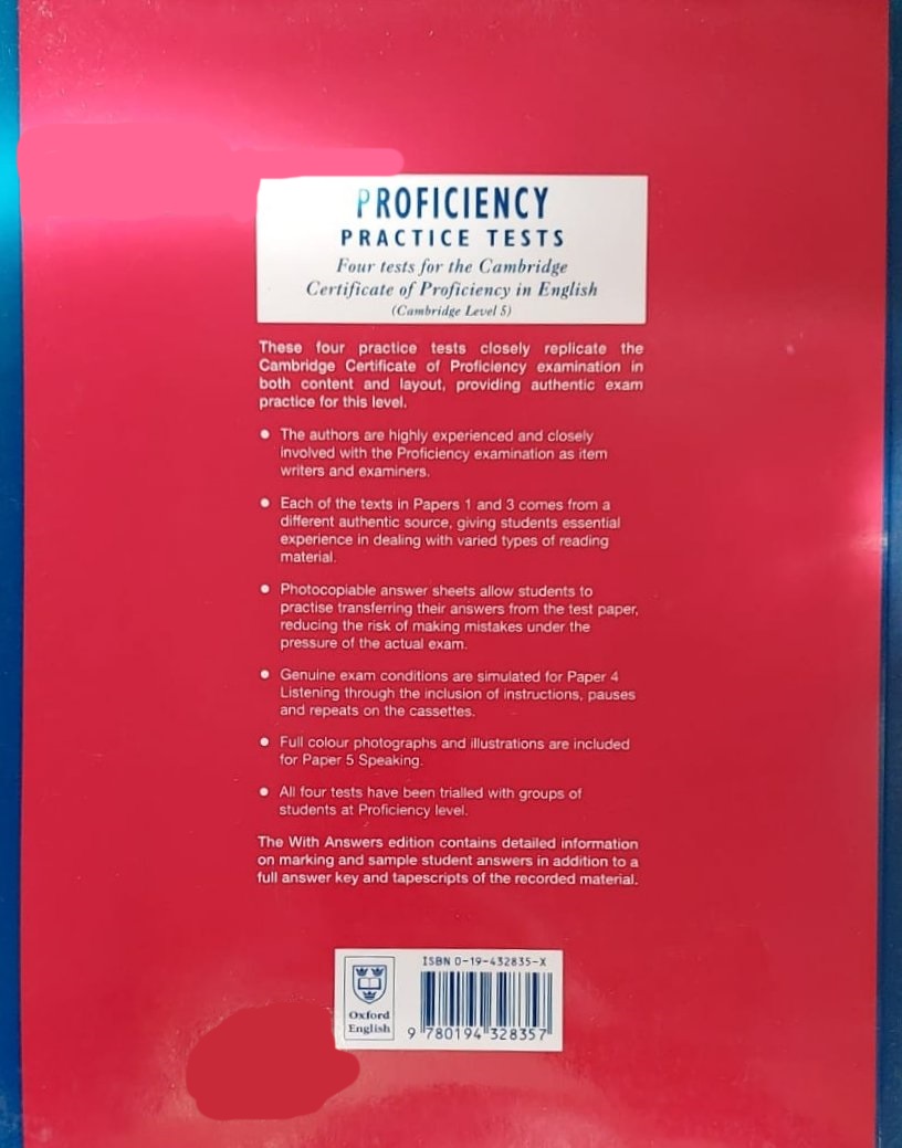 Proficiency Practice Tests Student's Book without Key