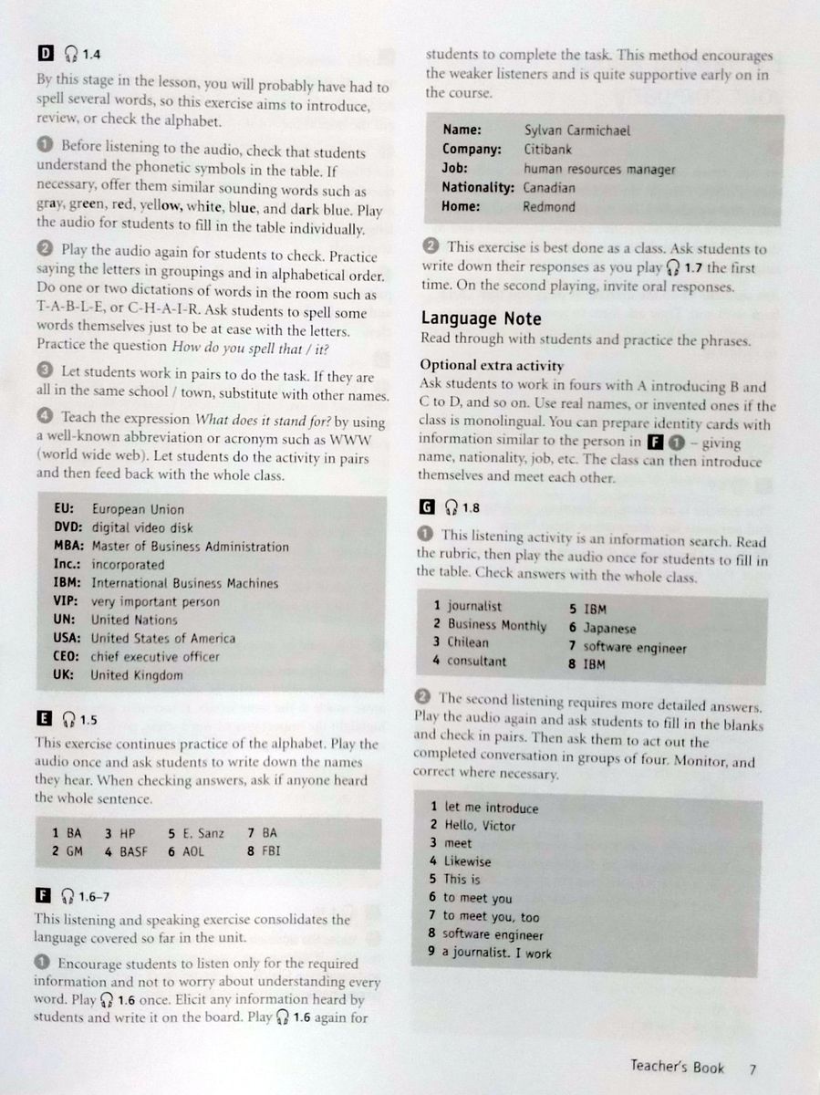Business Basics International Edition Teacher's Book