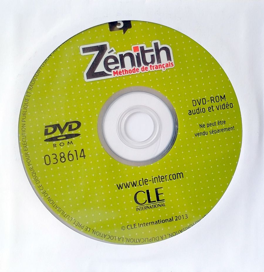 Zenith 3 Livre de l'eleve + DVD-ROM