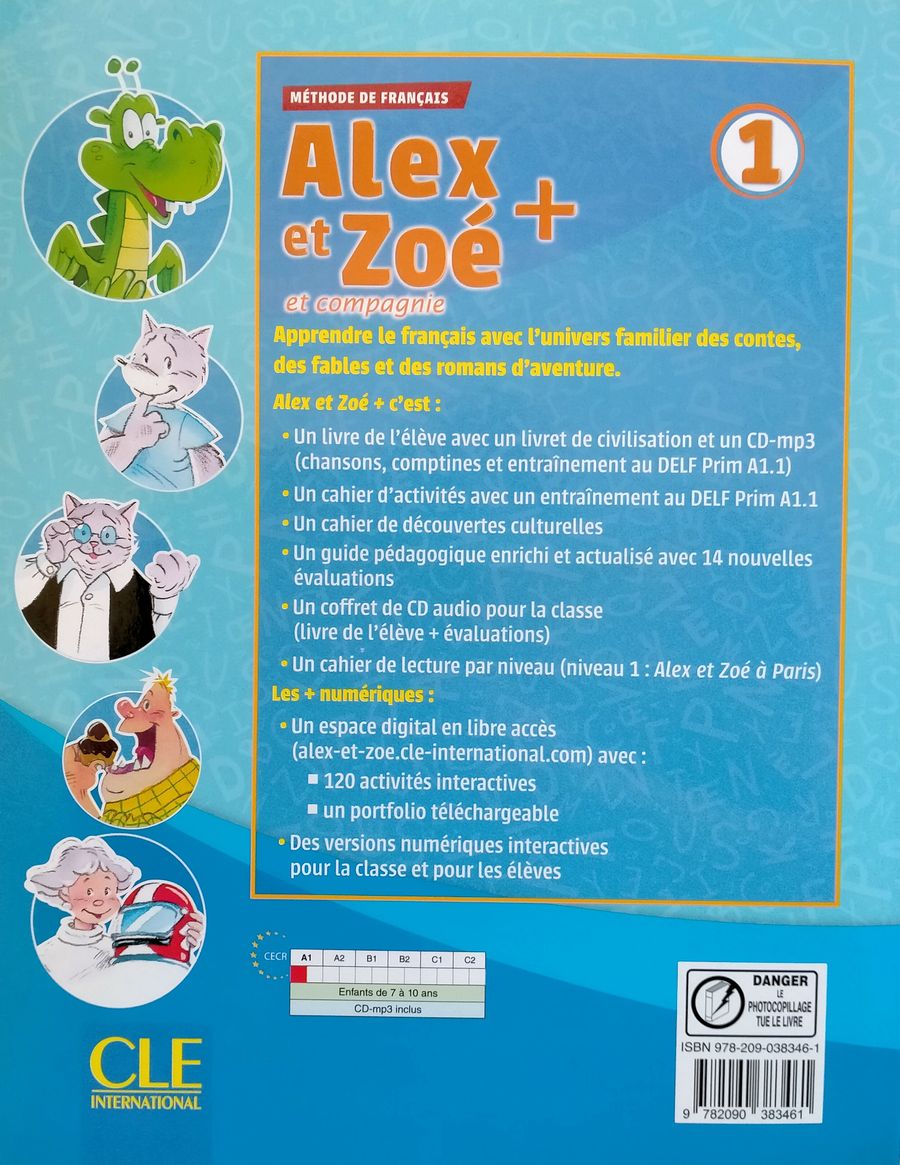 Alex et Zoe Plus 1 Livre de l'eleve + CD