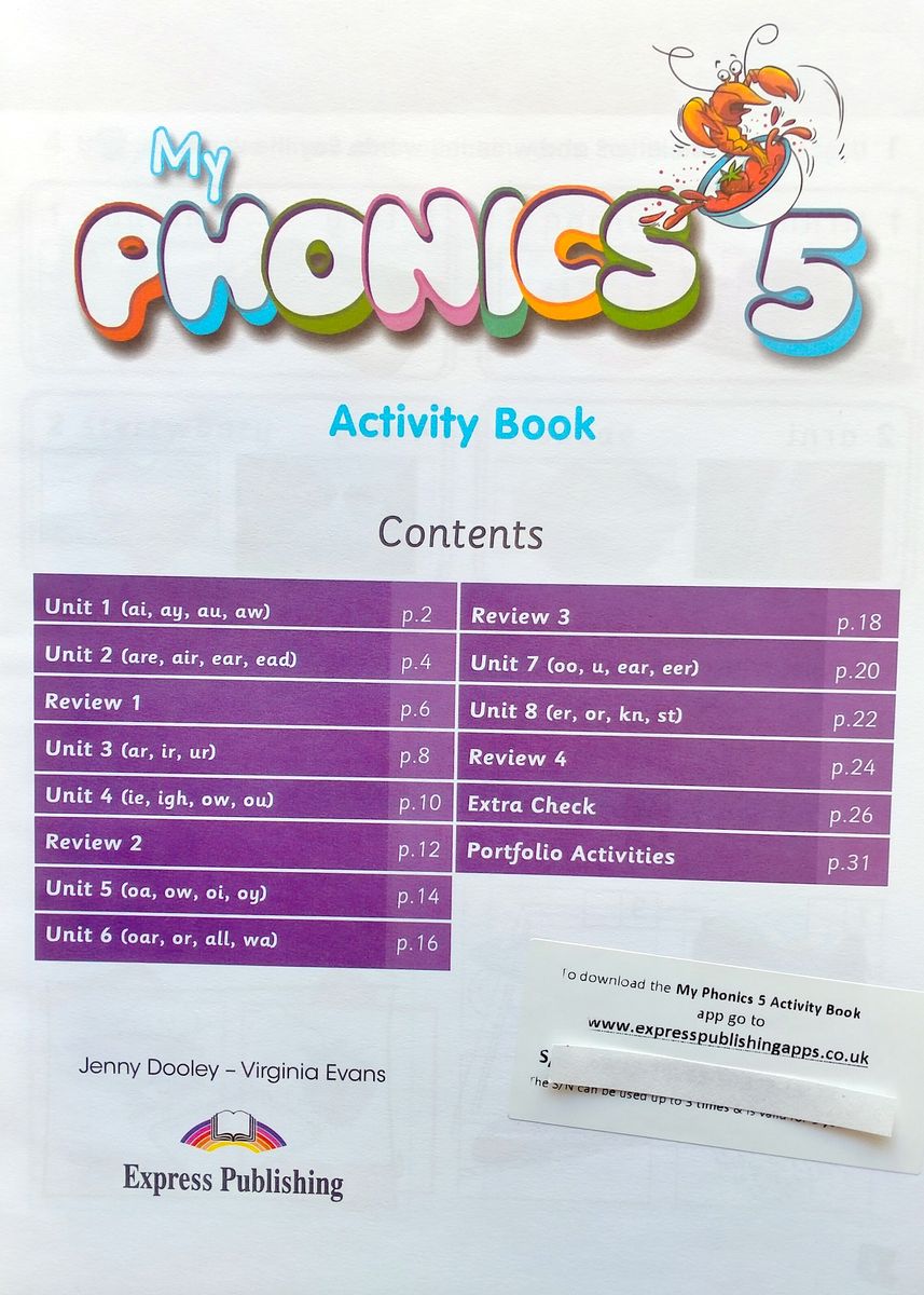 My Phonics 5 Activity Book Digibook Application