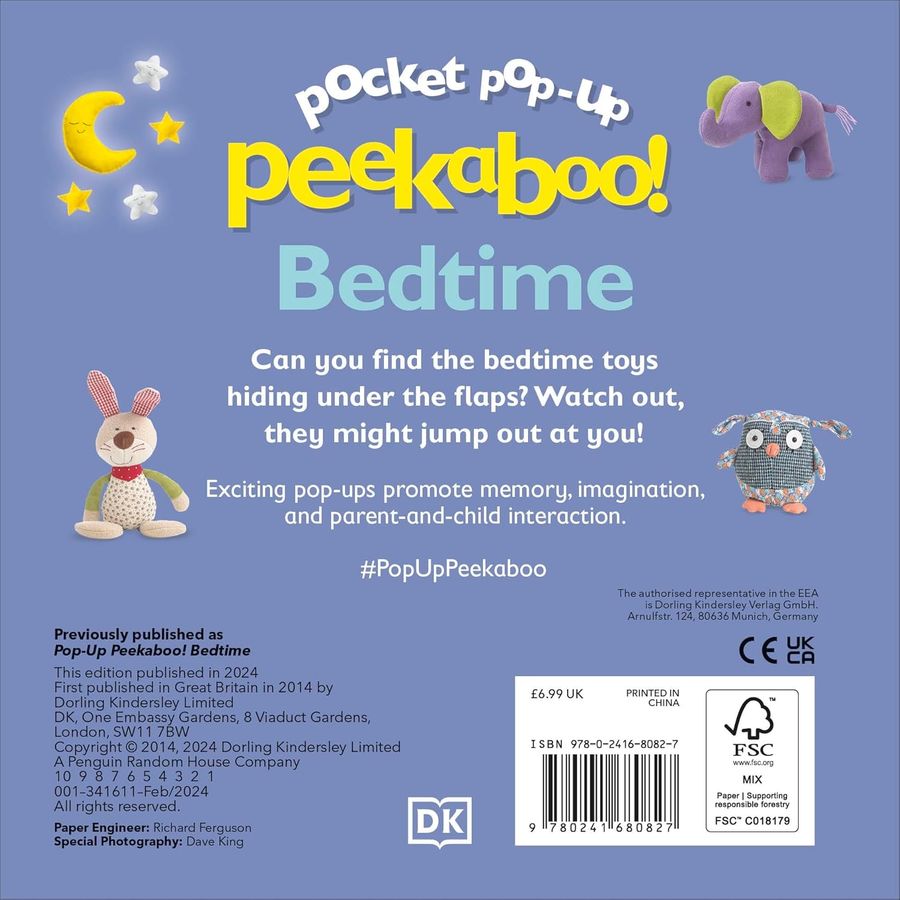Pocket Pop-Up Peekaboo Bedtime