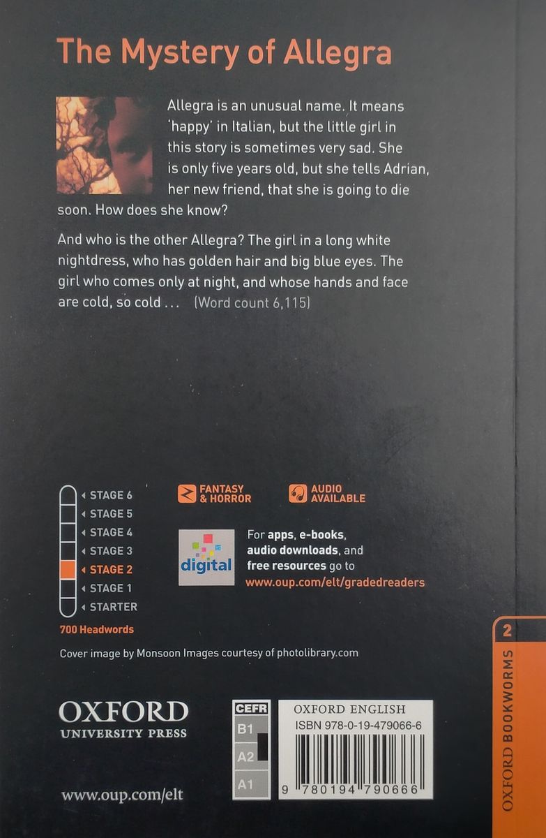 Oxford Bookworms Library 2 The Mystery of Allegra with Audio Download (access card inside)