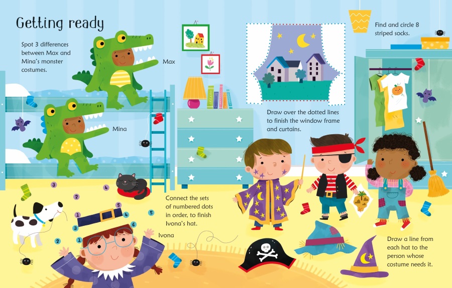Usborne Wipe-Clean Halloween Activities