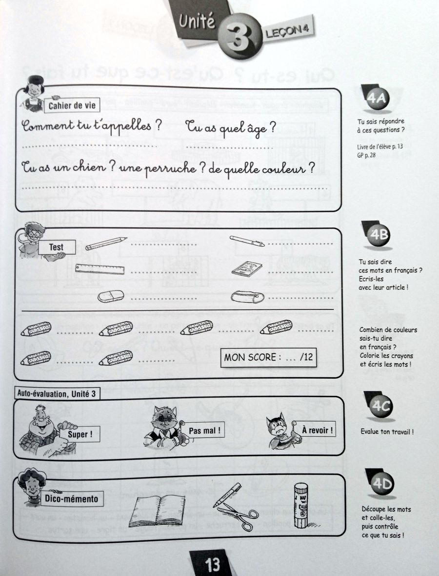 Alex et Zoe Plus 1 Cahier d'activites