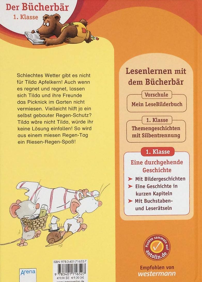 Der Bucherbar 1 Klasse Tilda Apfelkern Beste Freunde und ein Regenbogen-Picknick