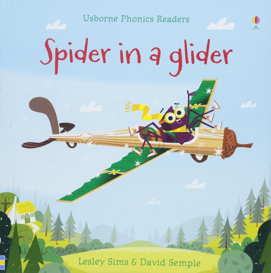 Usborne Phonics Readers Spider in a Glider