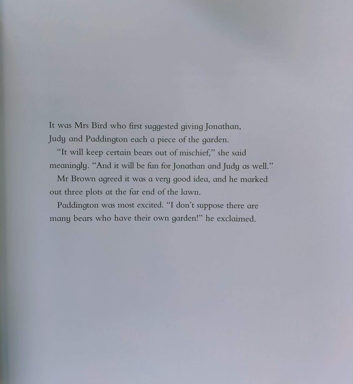 Paddington in the Garden