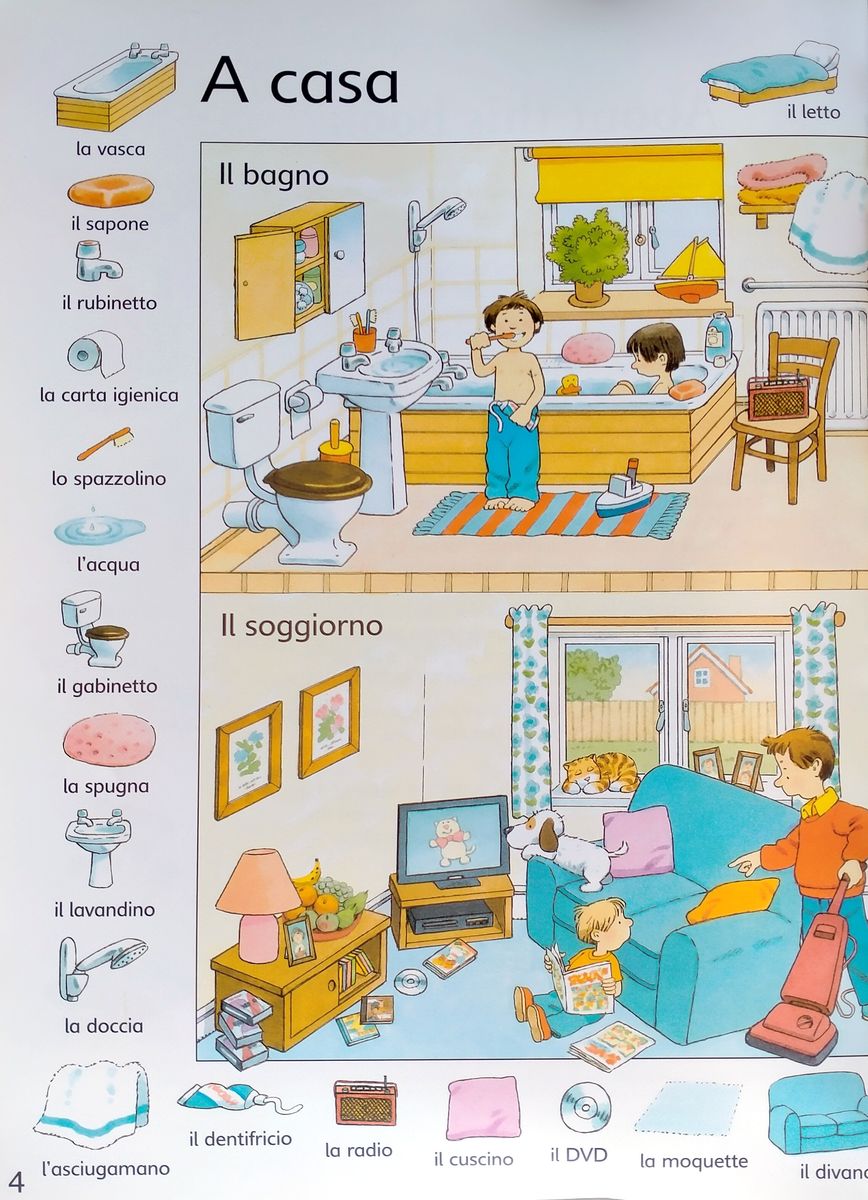 The Usborne First Thousand Words in Italian